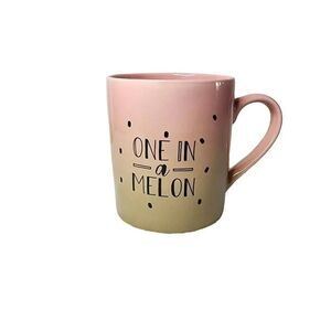 Hazel & Co. Coffee Mugs, "One In A Melon" Watermelon Ceramic Drinking Cup